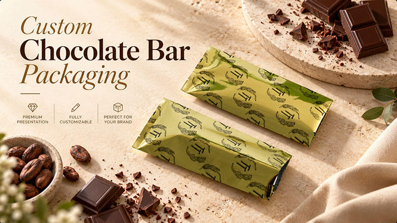 Flexible custom chocolate bar packaging Flexible custom chocolate bar packaging