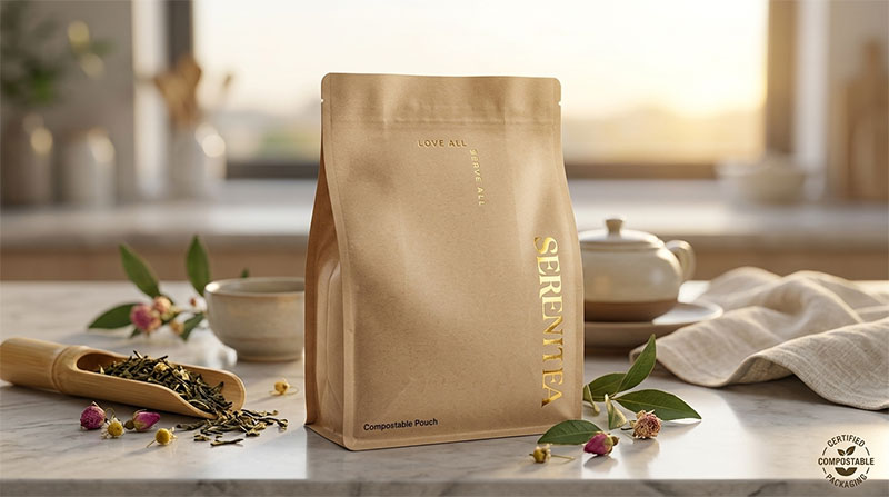 compostable paper empty tea pouch compostable paper empty tea pouch
