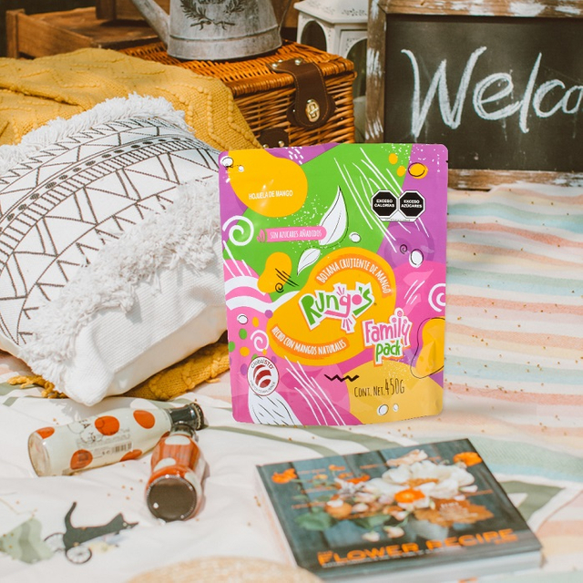 Digitally Printed Post-consumer Recycled Small Freeze Mango Dried Fruit Snack Bags