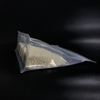 Food Grade Ziplock Laminated Recycled Plastic Flat Bottom Clear Bags for Grain Cereals