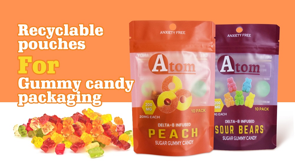 recyclable pouches for gummy candy
