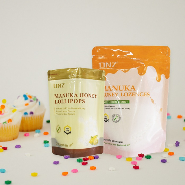 Customized Resealable Recyclable Foil Lined Stand Up Pouches for Corn Germ Cake