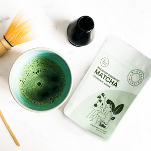Customizable Certified Compostable Ziplock Stand Up 100g Green Tea Matcha Powder Bag