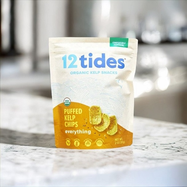 Wholesale Matte Frosted Compostable Ziplock Custom Stand Up Pouches for Organic Kelp Snacks