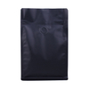 250 Gram No Printing Box Bottom Zipper Matt Black Coffee Bags with Valve Wholesale