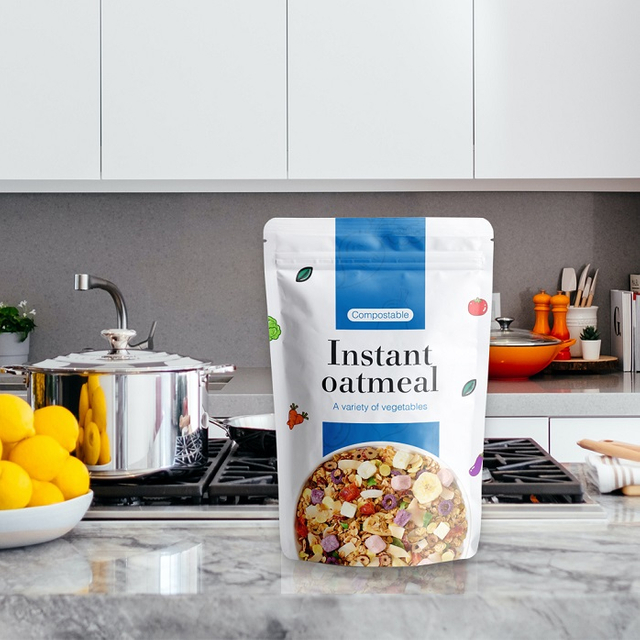 Best Creative Custom Design Resealable Home Compostable Homemade Granola Packaging