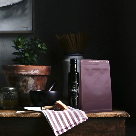 brown kraft coffee bags