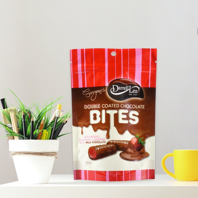Plant-based Resealable Eco Printed Stand Up Pouches Wholesale for Chocolate Bites