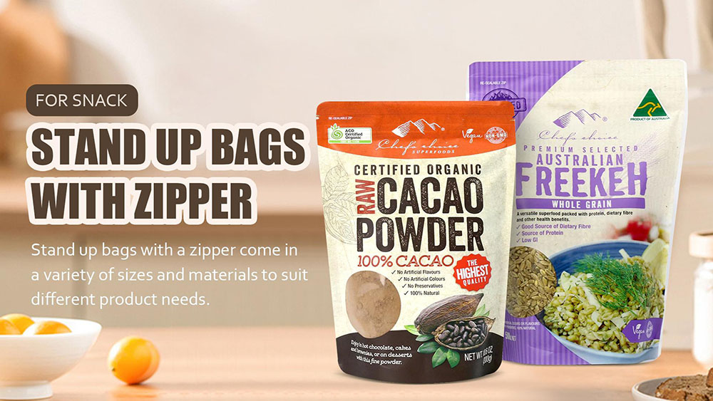 compostable stand up pouch bags