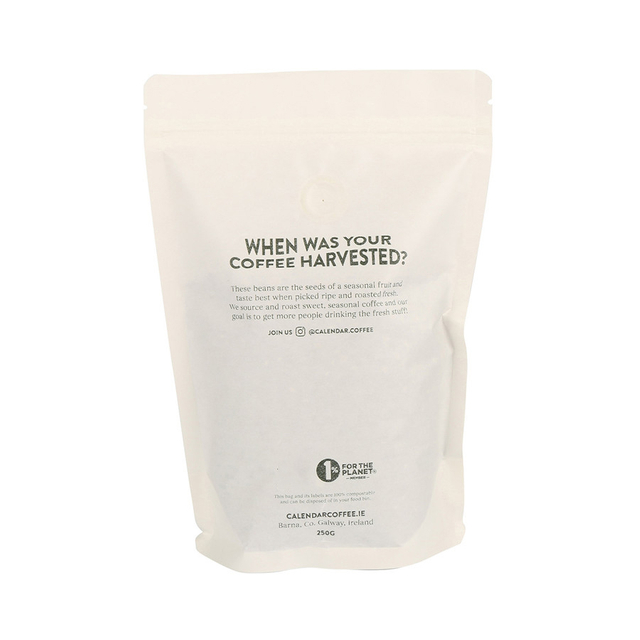 Custom Printed Sustainable Stand Up Pouches for Roasted Coffee