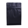 250 Gram No Printing Box Bottom Zipper Matt Black Coffee Bags with Valve Wholesale