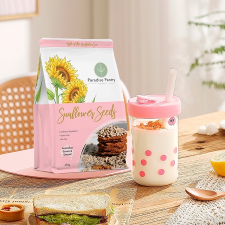 Gusset Bottom Cashew Nut Bags with Window