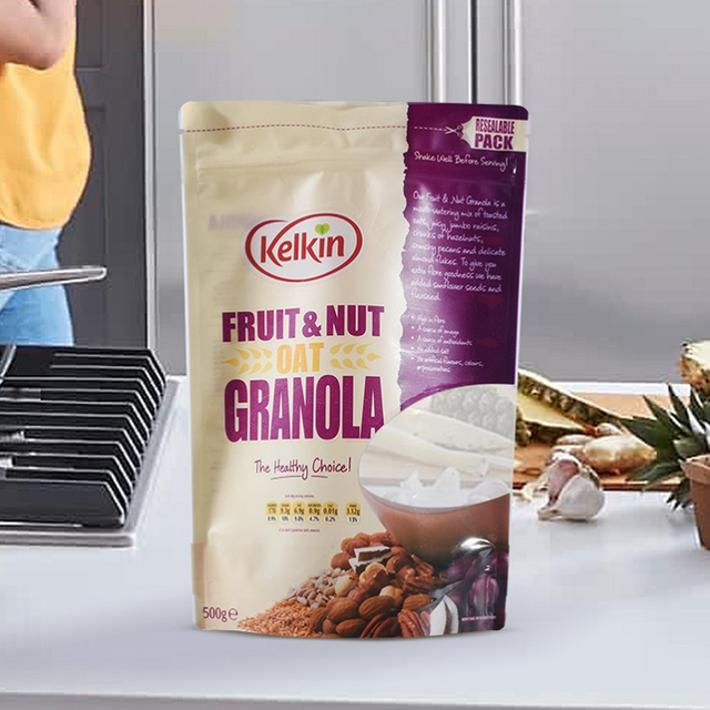 Best Custom Printing Home Compostable Resealable Stand Up Pouch Bags for Granola