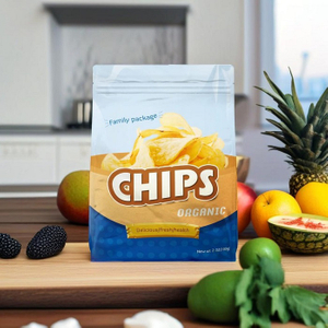Laminated Large Gusset Bottom Custom Biodegradable 8 Oz Chip Bags Wholesale