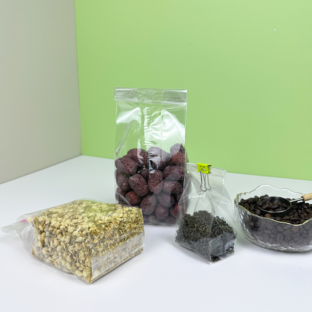 Environmentally Friendly Gusseted Compostable Small Cello Bags​wholesale for Food