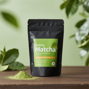 Eco-friendly Black Pouch Matcha Powder Bag