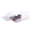 Food Grade Compostable Clear Translucent Flat Bottom Coffee Packaging Bag with Zipper