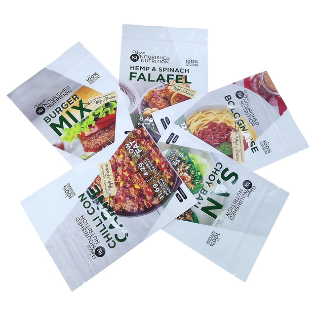 OK Compost Certifiction Biodegradable Pouches for Vegan Food
