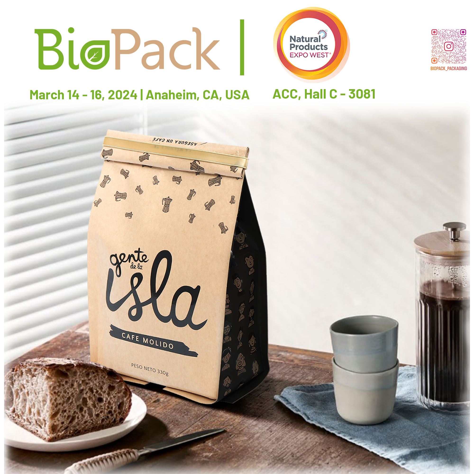 OrganicBiopack Showcases Innovative Organic Food Packaging Solutions at Natural Products Expo West 2024
