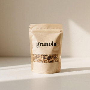 Brown Paper Home Compostable Bags for Granola