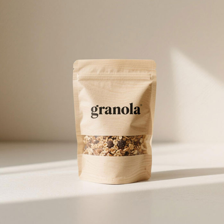 Brown Paper Home Compostable Bags for Granola