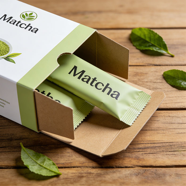 Premium Single-serve Compostable Matcha Sachets