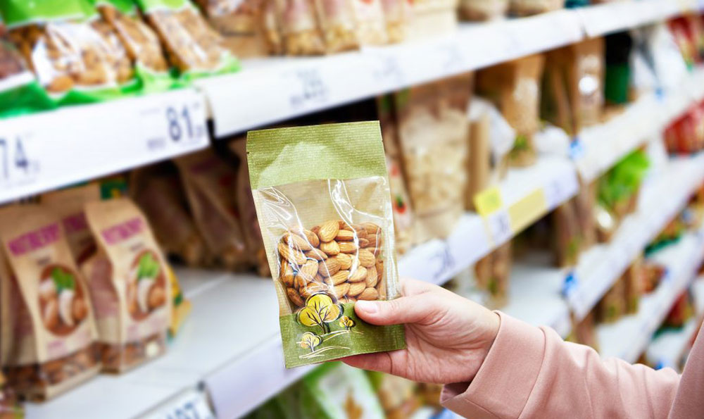 Recyclable dried fruits and nuts packaging
