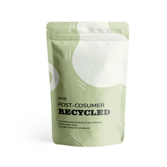 Post-consumer Recycled Stand Up Pouch