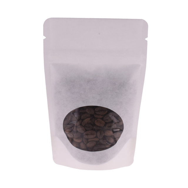 Eco Friendly Stand Up Zipper Kraft Paper Coffee Pouches