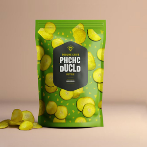 Branded Design Printed Resealable Stand Up Seal Potato Chip Bag