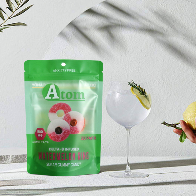 Recyclable Watermelon Gummy Candy Pouch with Zip Lock