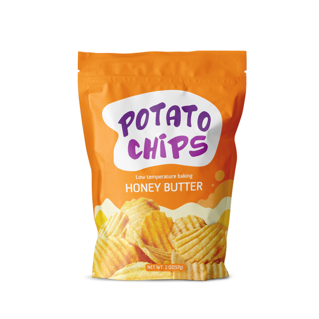 Compostable Biodegradable Zipper Chips Packaging Bag