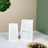 Home Compostable Rice Paper White Coffee Bags for Coffee Shops with Hot Stamp Logo Printing