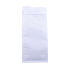 100PCS 1kg White Flat Bottom Coffee Bags with Front Zipper