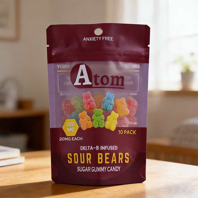 Bio-based Recycled Brown Gummy Bears Bag