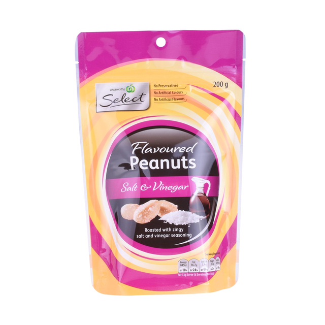 Custom Plastic Pouches for Nuts Dry Goods Packaging