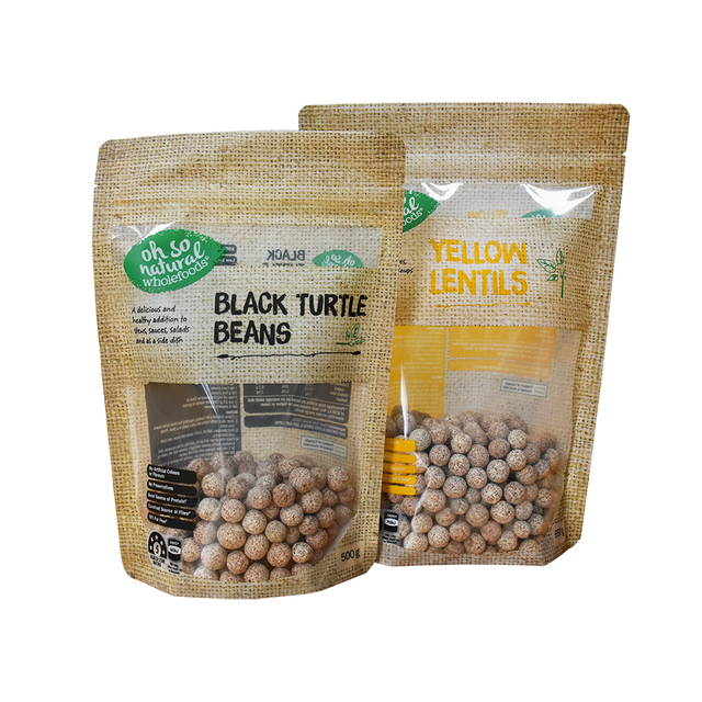Compostable Material Vegan Food Packaging Bag