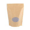 Compostable Kraft Paper Stand Up Pouch with Window