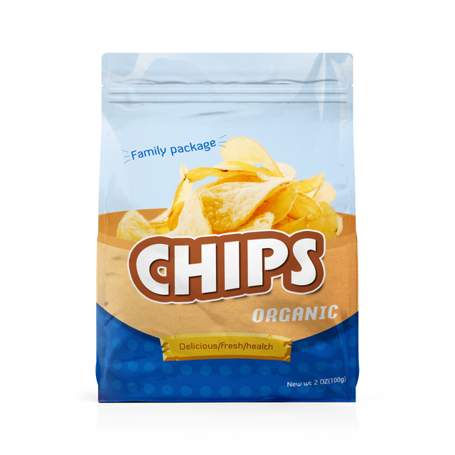 Customized Biodegradable Stand Up Potato Chip Bags