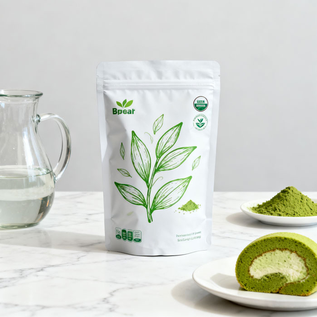 Custom Stand-up Pouch Packaging for Matcha Tea