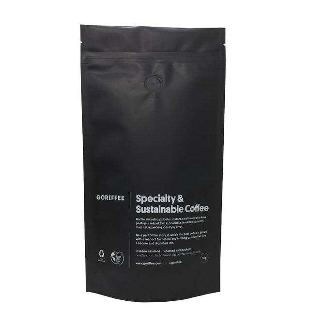 Post Consumer Recycled Stand Up Coffee Bean Pouches