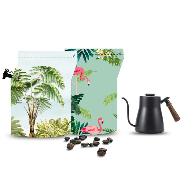 Reusable Drip Filter Doypack Cafe Pouches Portable Coffee Brewer Bags with Spout