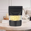 Custom Matte Black Stand Up Resealable Plastic Bags for Corn Flakes