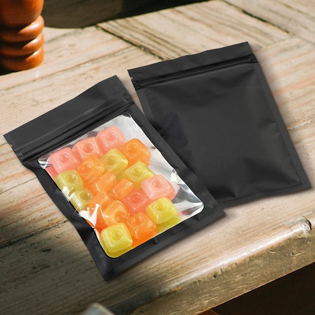 High Quality Foil Lined Flat Ziplock Custom Printed Plastic Small Candy Bags
