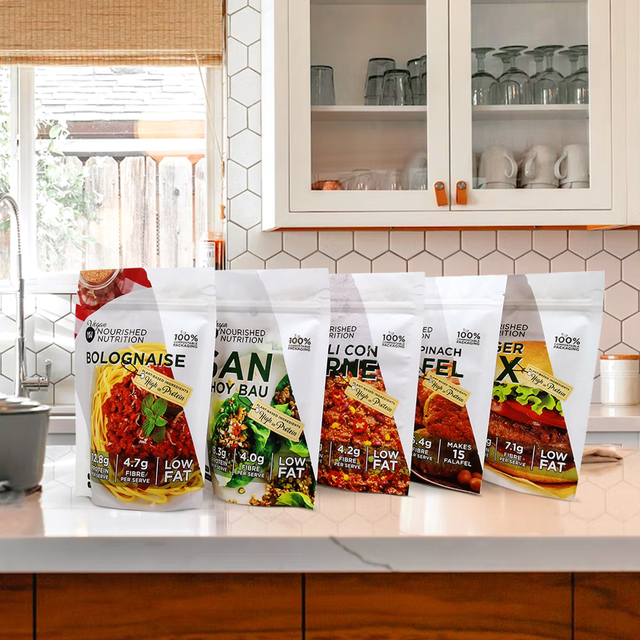 Laminated Material Moisture Proof Biodegradable Ziplock Bags for Vegan Organic Food