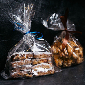 Gusseted Bottom Crystal Vision Biodegradable Cellulose Bags for Food Packaging