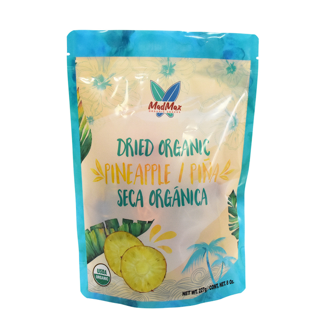 100% Organic Dried Pineapple Piña Seca Packaging Bag Made From Recyclable Material