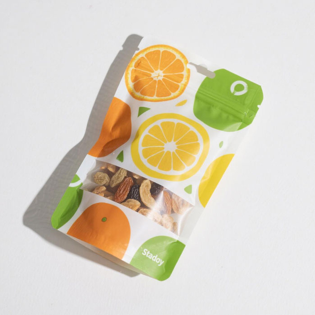 Carbon Neutrally Stand Up Dry Fruit Packing Pouches