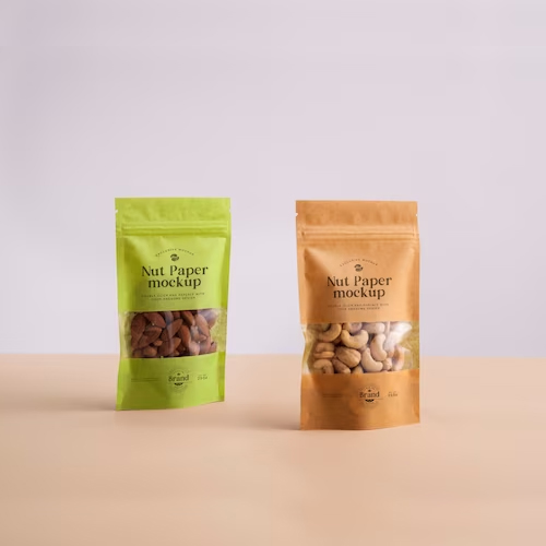 paper nuts snack pouch