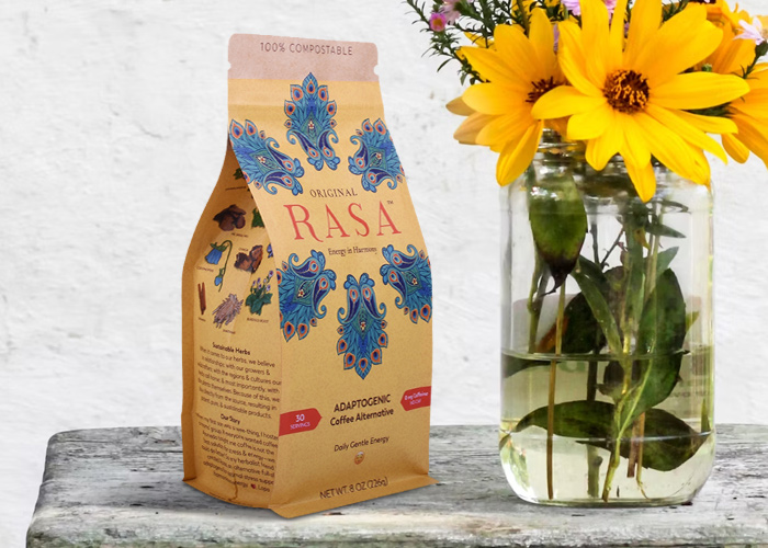 compostable flat bottom tea packaging bags